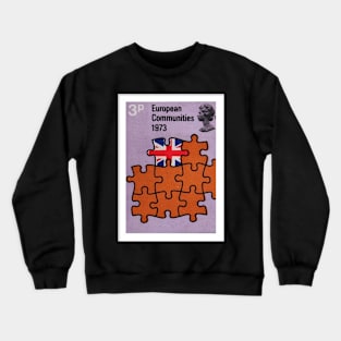 1973 British Postage Stamp - Joining the EEC Crewneck Sweatshirt